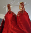 Red Fitted Mermaid Gown