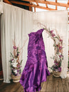 Purple Mermaid Ruffled Gown