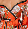 Latiste Kimono Wrap Off Shoulder  Floral Dress