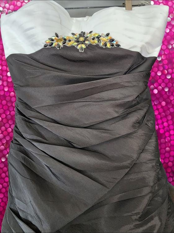 Strapless Fishtail Short Dress