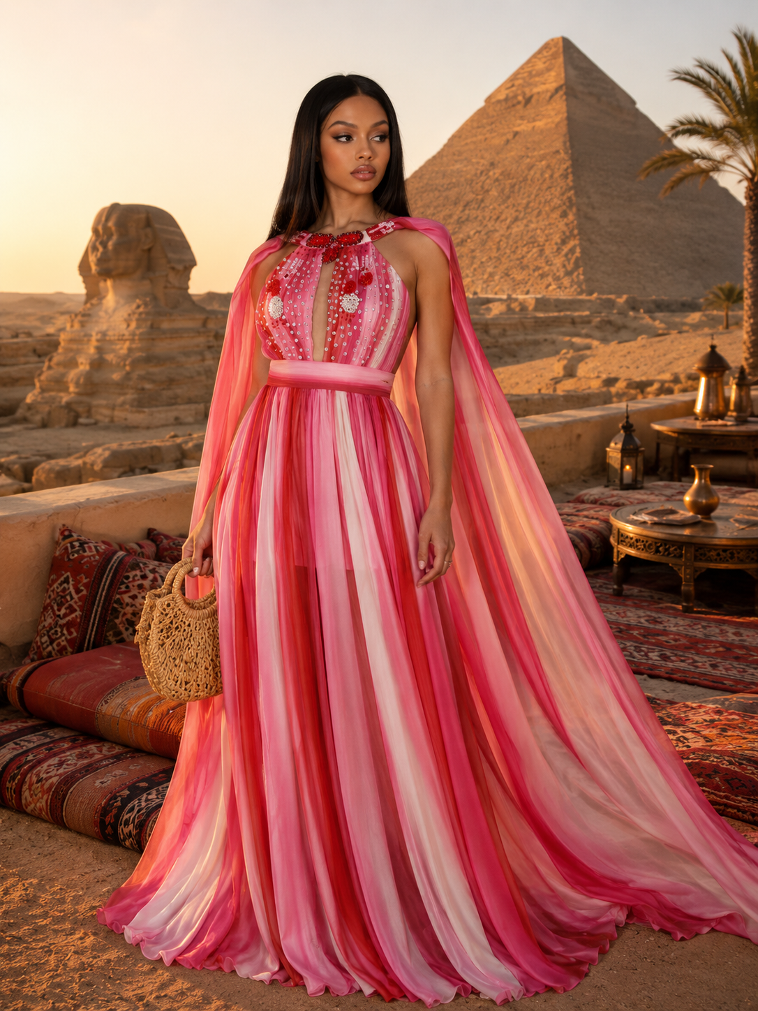 l'atiste maxi dress Cape Style Romper – Fabjetsetter Fashion Boutique and it is available rsvp24repurpose Color:Vine Print in EbonyVine Print in Ebony Sweetheart Maxi Denim Dress
