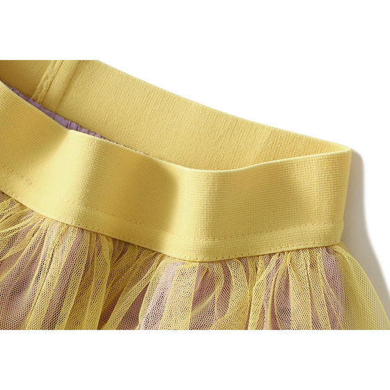 Rainbow Tutu Asymmetrical Swing Skirt