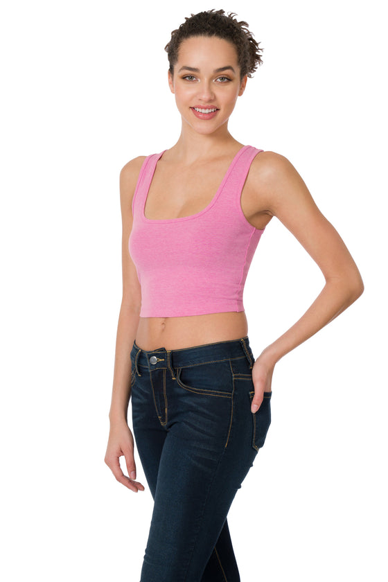Square Neck Cropped Tank top