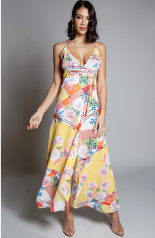  L'atiste Floral Wrap Maxi Dress