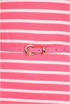 Banjul Pink Polo Style Belted Dress