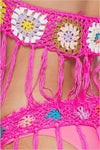 Pink Crochet Swimwear Set