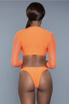 Orange High Cut Two Piece Bikini