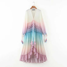  Multicolor Boho Maxi Dress