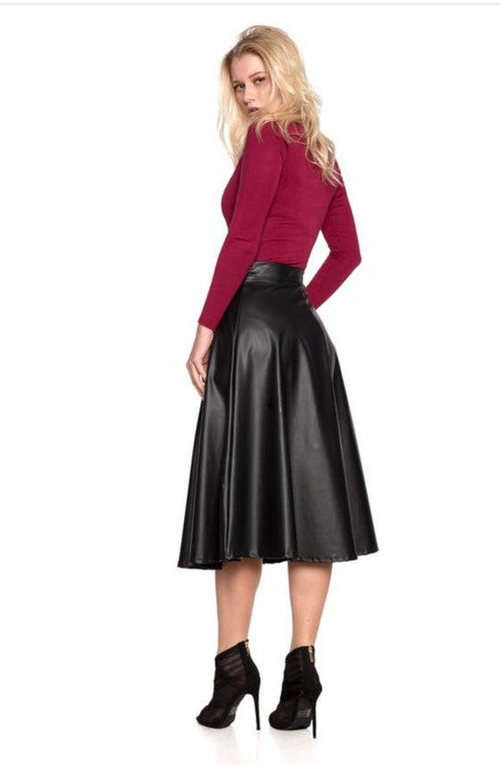 Classic A-Line Midi Skirt