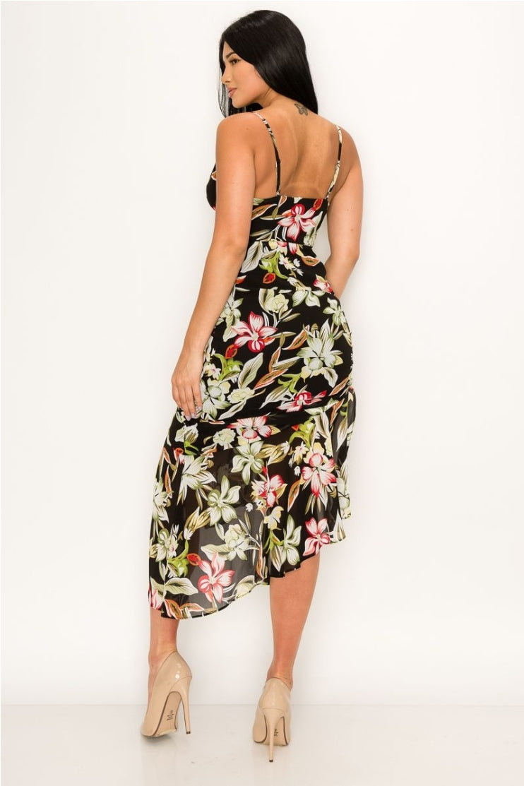 banjul black dress Black AB Short Dress L main image 1