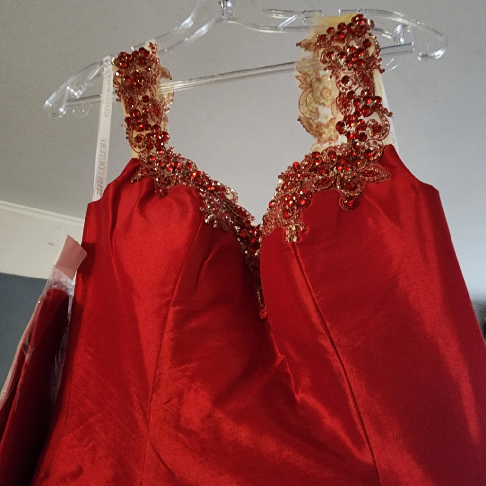 
                      
                        Cinderella Divine  Fitted Mermaid Gown Red
                      
                    