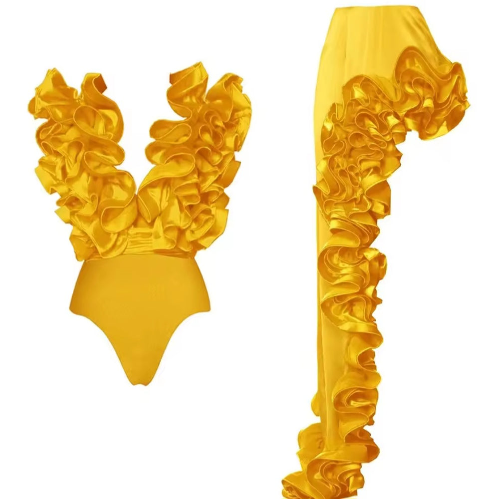 
                  
                    3D Flowers Decor Swimsuit Yellow set
                  
                