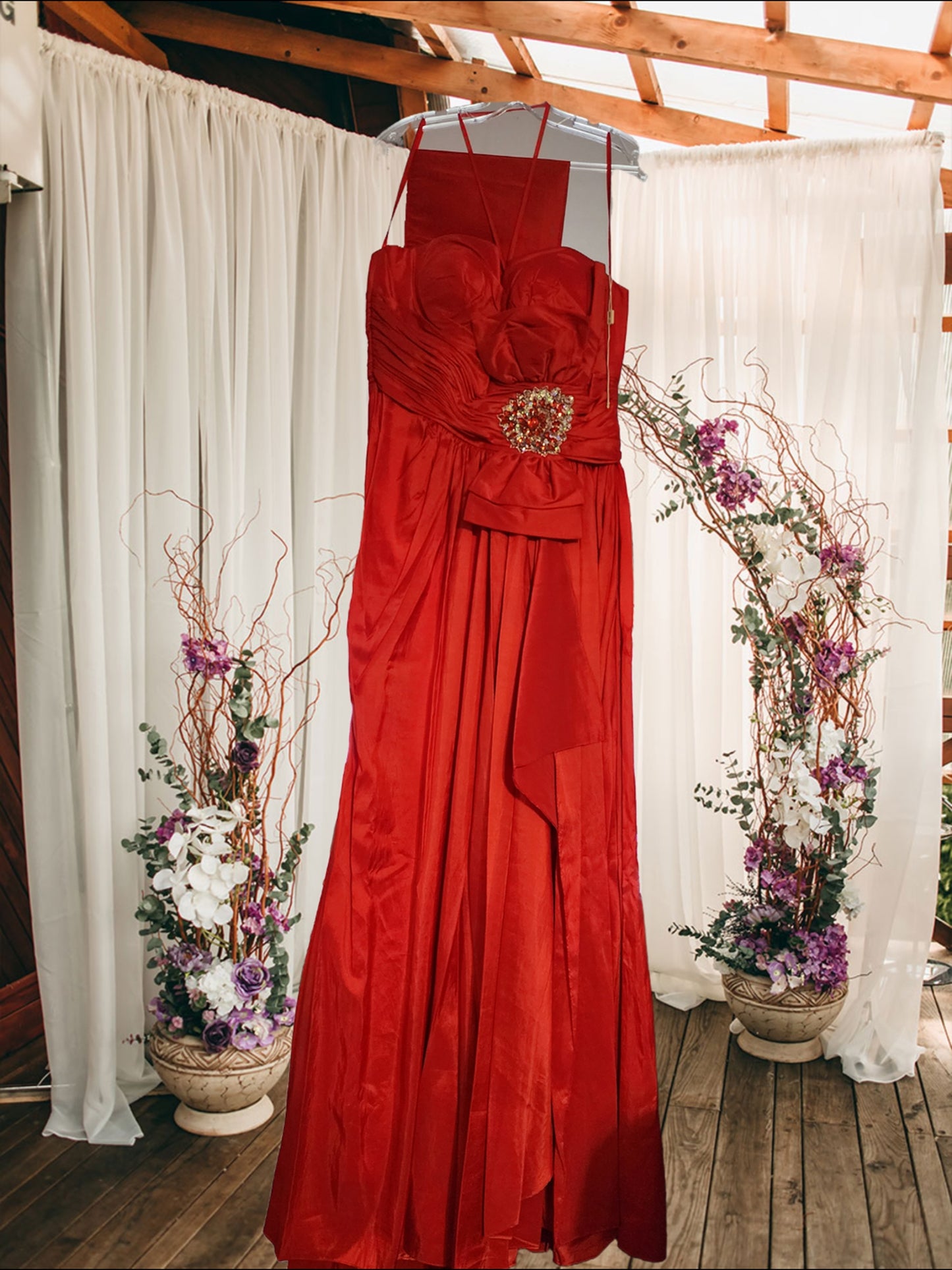 Sweetheart Dress Gown Red