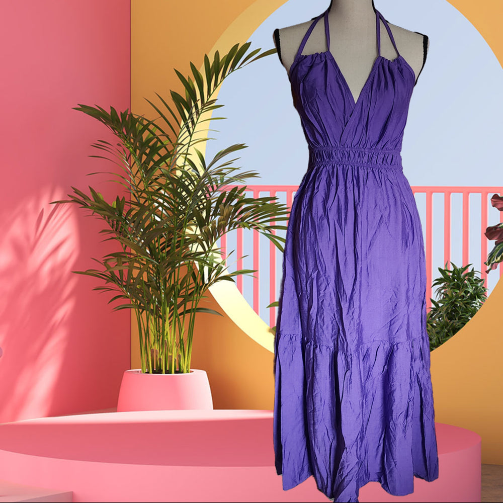 
                      
                        Tie Back Halter Maxi Dress
                      
                    