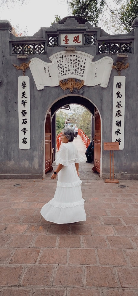 
                      
                        Solid White Maxi Dress
                      
                    