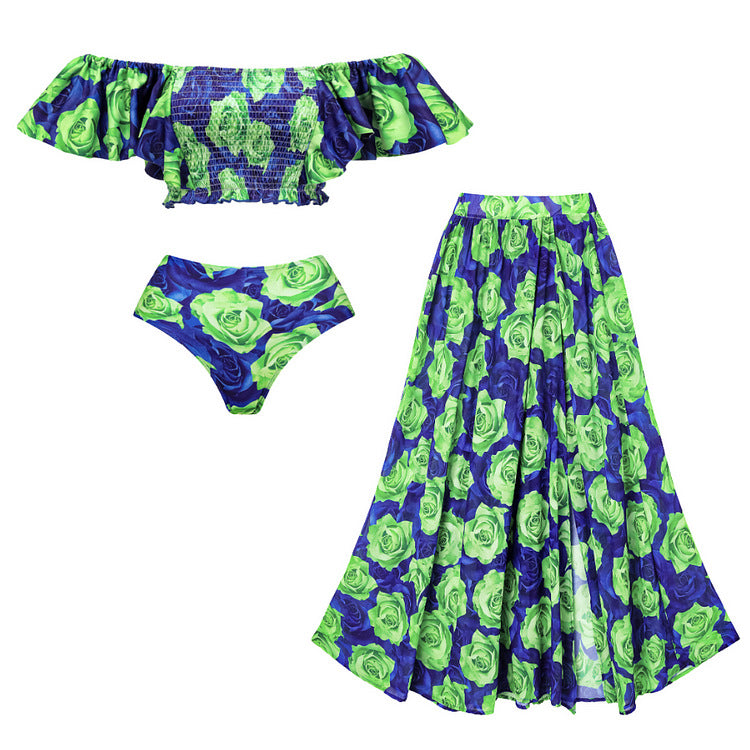 
                  
                    Blue Green Rose Bikini Full Set
                  
                