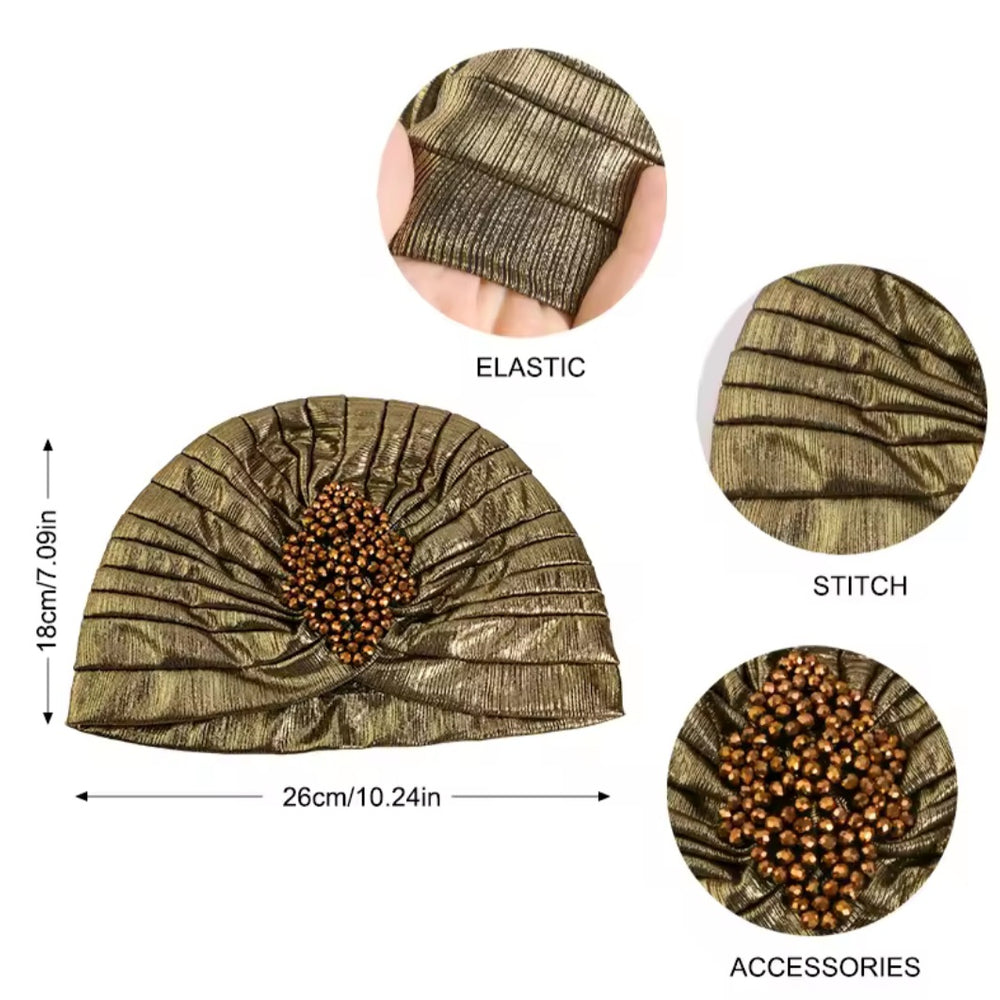 
                  
                    Diamond Turban Cap Gold
                  
                