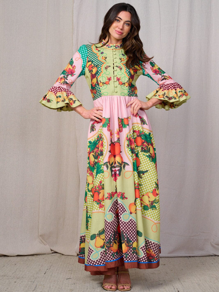Floral Boho Button Up Maxi Dress.01