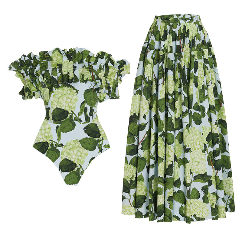 
                  
                    Green Hydrangea Swimsuit Set
                  
                
