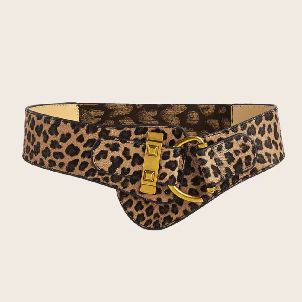 Leopard  Button Up Belt.01