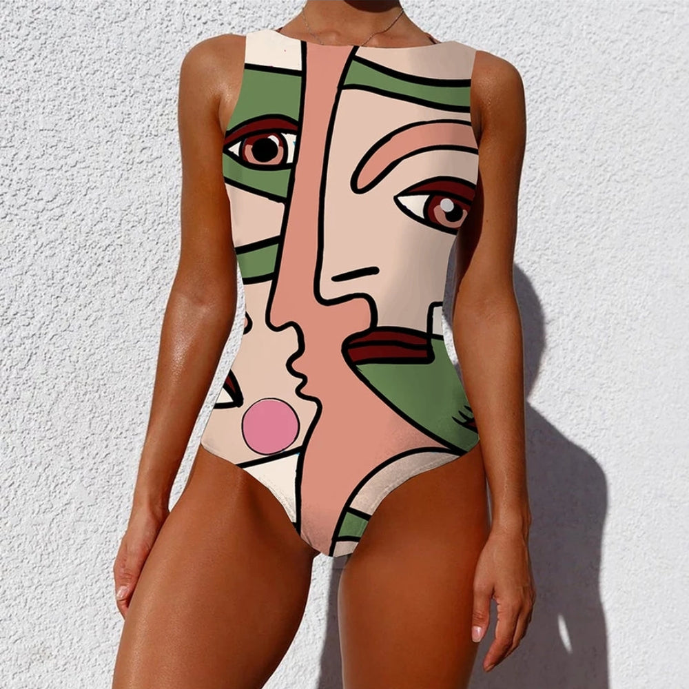 
                      
                        Printed Vintage Retro Bathing Suit
                      
                    