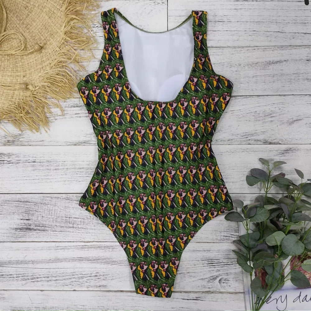 
                      
                        Printed Vintage Retro Bathing Suit
                      
                    