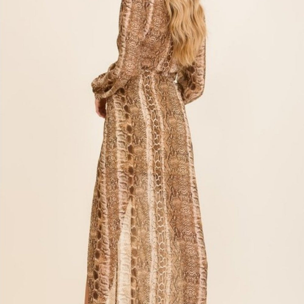 
                      
                        Animal Print  Hi Low Maxi Dress
                      
                    