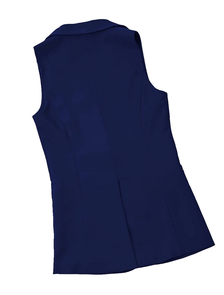 Blue Colete Sleeveless Coat