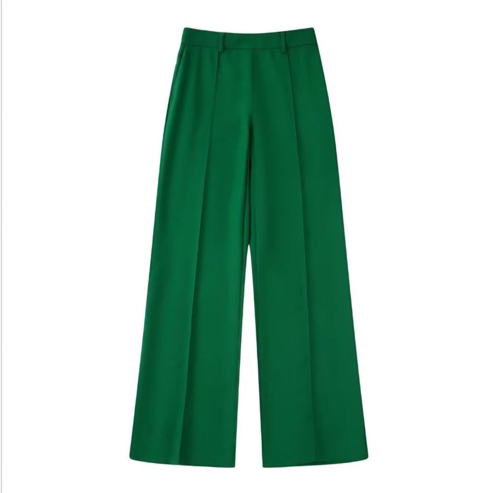 Women Trouser Suit Green Pants