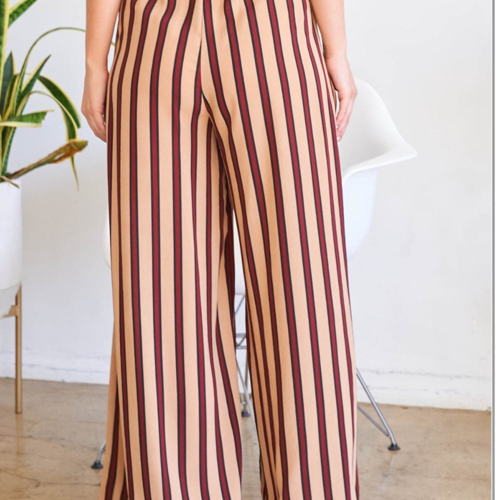 Tan Stripes Pants