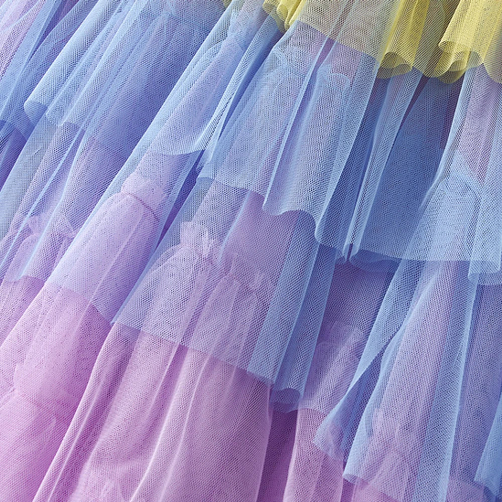 
                      
                        Rainbow Tutu Asymmetrical Swing Skirt
                      
                    