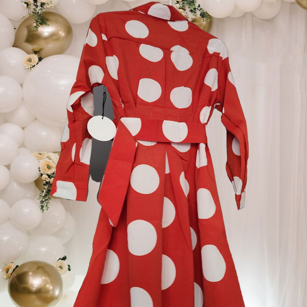 
                      
                        Polka Dot Printed Shirt Dress
                      
                    