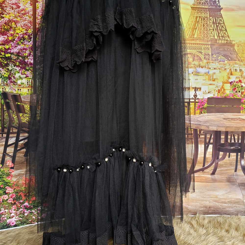 
                      
                        Double  Layered Tulle Midi Skirt
                      
                    