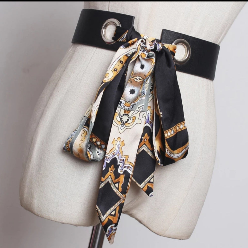 
                      
                        Pu Leather Scarf Bandage Split Joint Long Belt
                      
                    