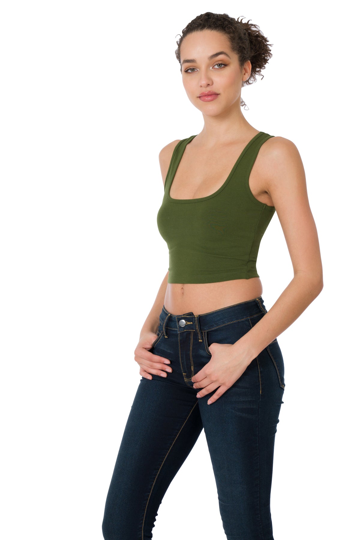 Square Neck Cropped Tank top