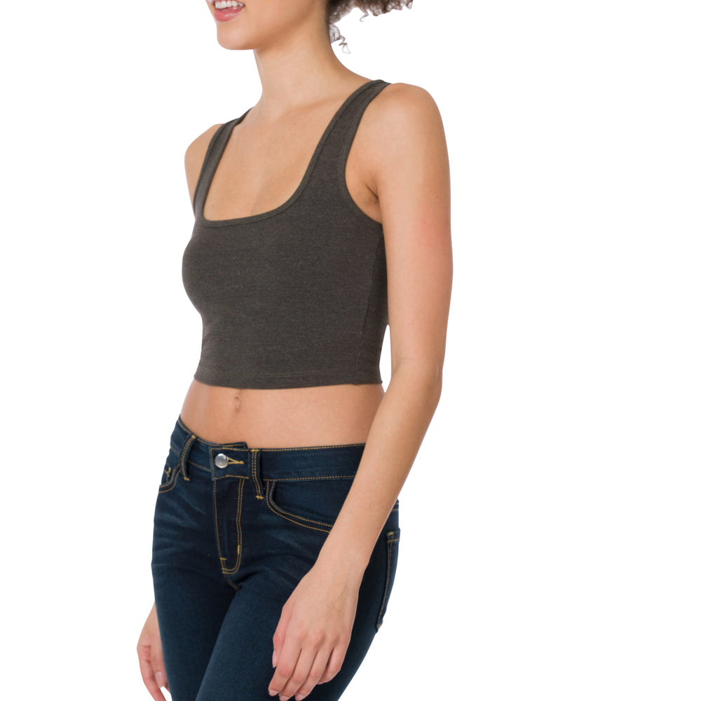 
                      
                        Square Neck Cropped Tank top
                      
                    