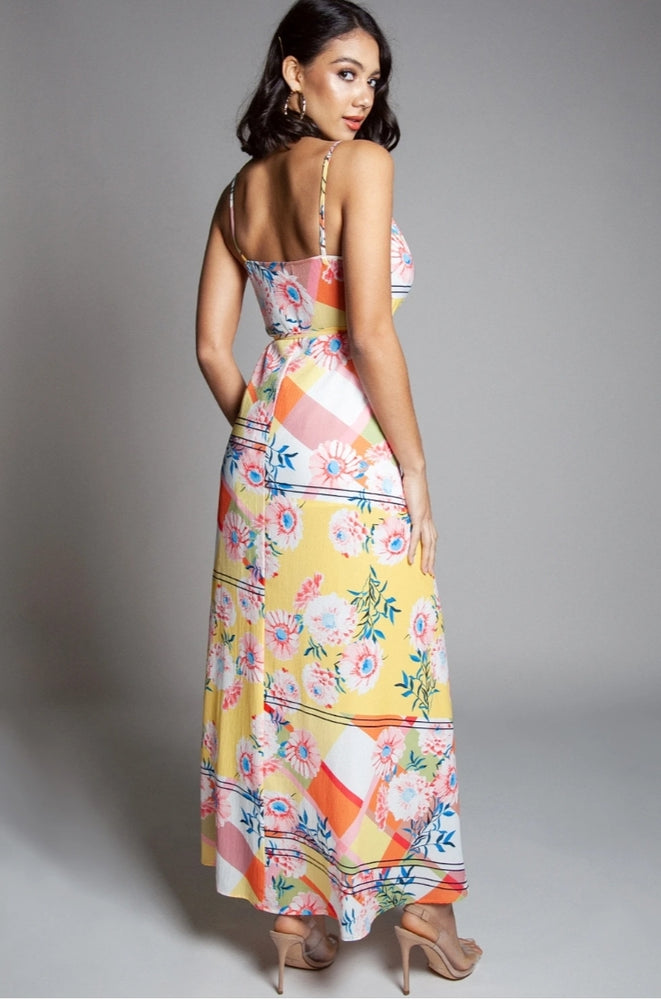 
                      
                        L'atiste Floral Wrap Maxi Dress
                      
                    