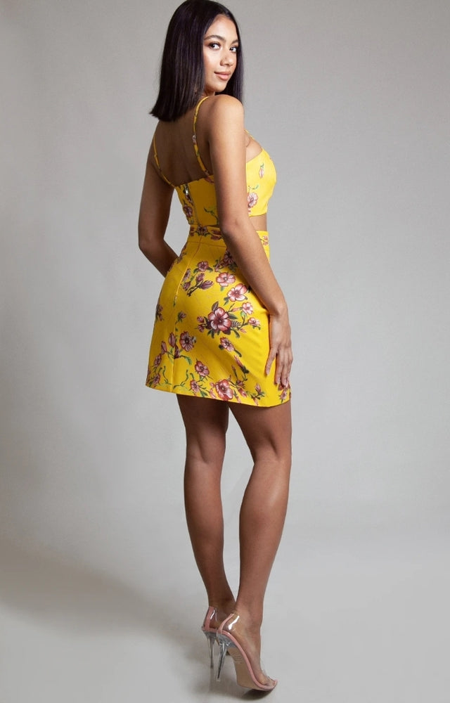 
                      
                        L'atiste Golden Print Mini Dress
                      
                    