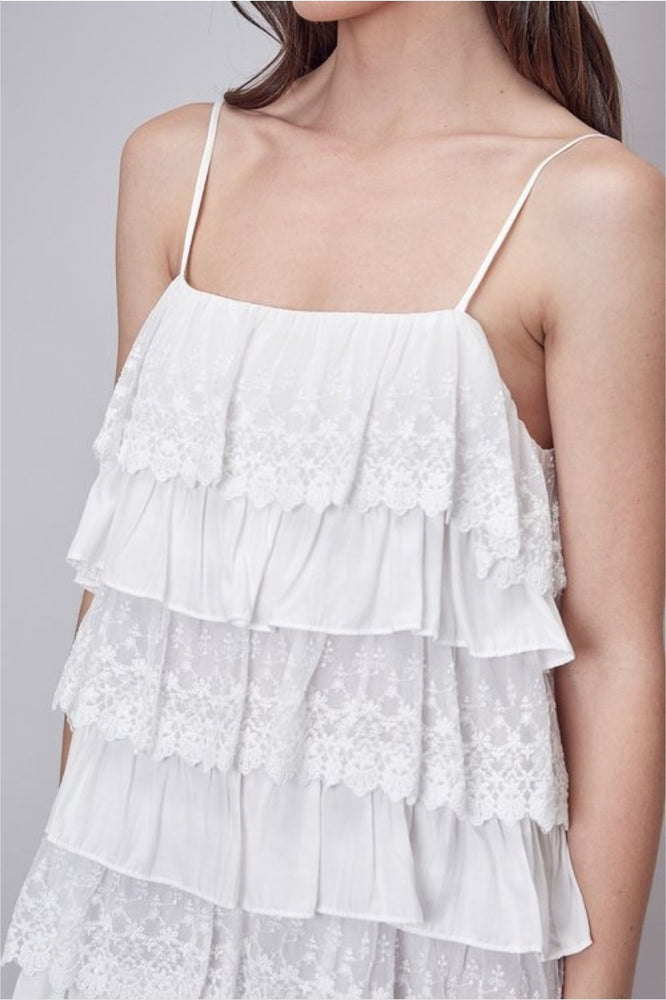 
                      
                        DO+BE Spaghetti Strap Layer White Dress
                      
                    