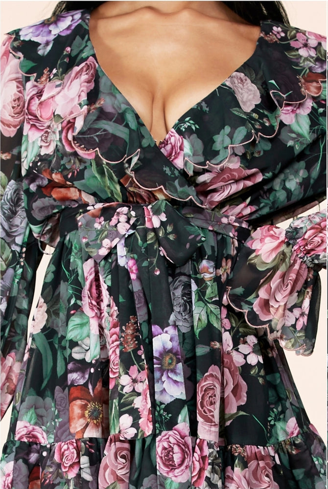 
                      
                        Latiste Ruched Floral Mini Dress
                      
                    