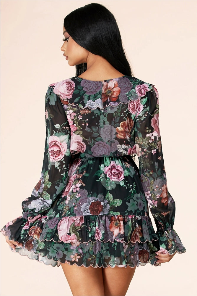 
                      
                        Latiste Ruched Floral Mini Dress
                      
                    