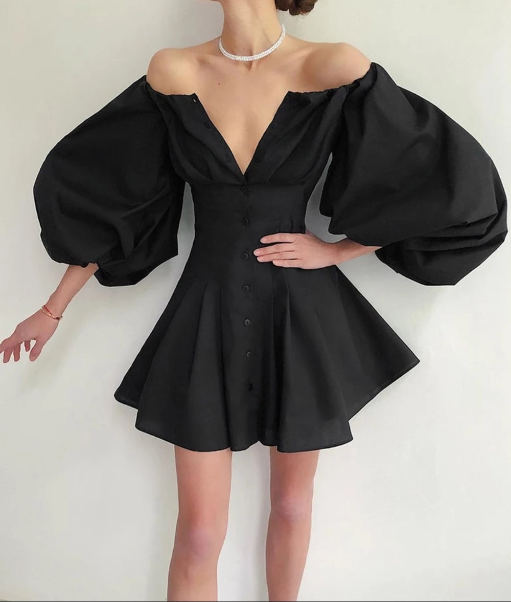 Sexy Off Shoulder Pleated Dress