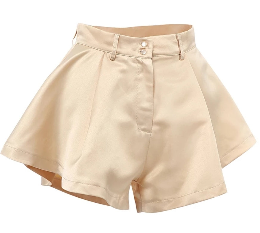 
                      
                        Women Flared High Waist Shorts
                      
                    