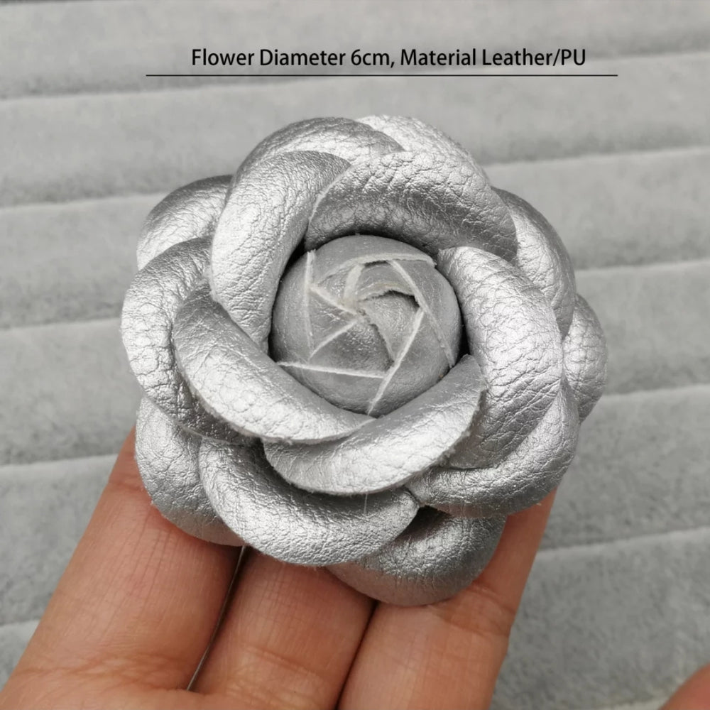 
                      
                        Handmade PU Leather Camellia Flower Brooches
                      
                    