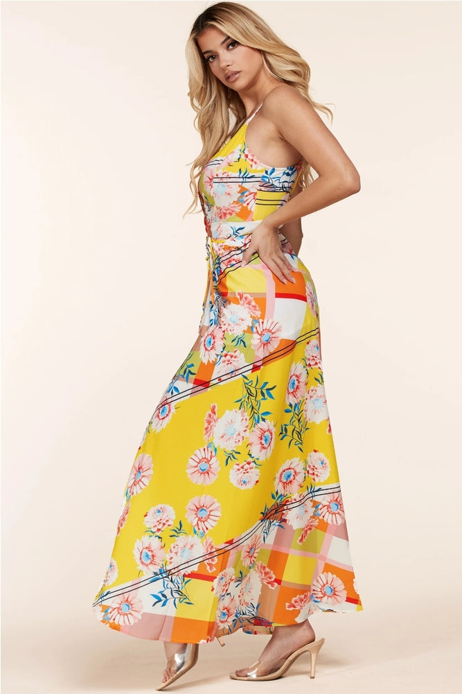 
                      
                        L'atiste Floral Wrap Maxi Dress
                      
                    