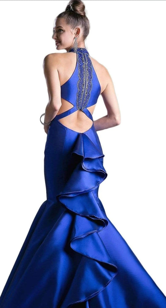 Mekado Blue Mermaid Gown