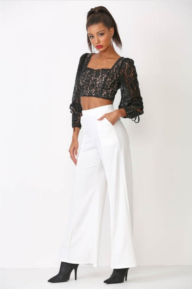 
                      
                        Solid Palazzo Pants
                      
                    