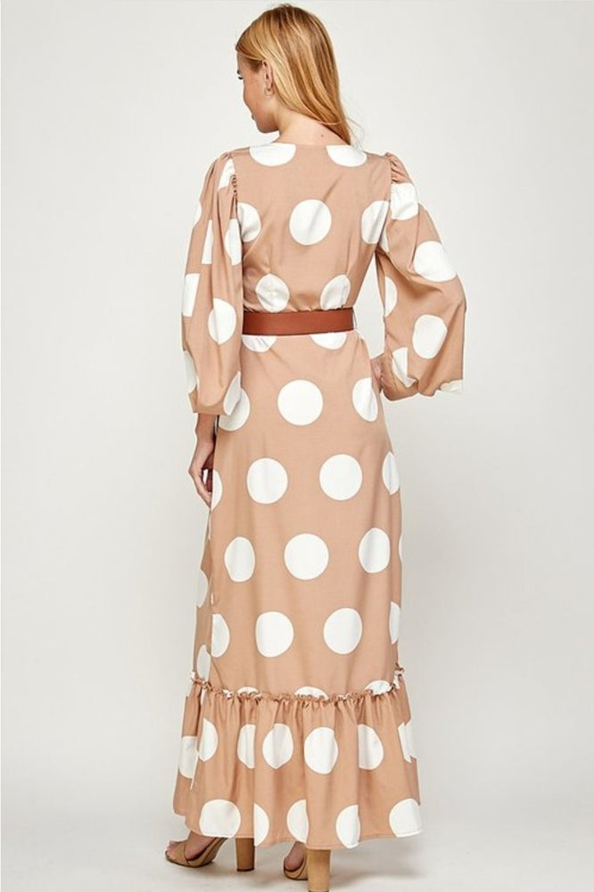 
                      
                        Polkadot Long Sleeve Maxi Dress
                      
                    