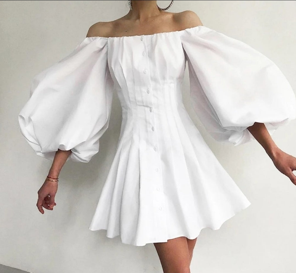 
                      
                        Sexy Off Shoulder Pleated Dress
                      
                    