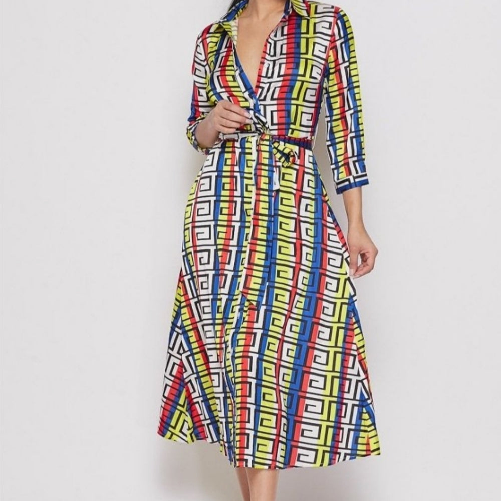 
                      
                        Banjul Multi Printed Shirt Dress
                      
                    